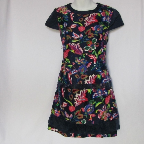 Queen Mulock Tua Vestium Dress L Exposed Zipper - Picture 1 of 3